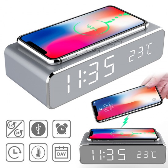 Wireless Charging Desk Clock Price in Pakistan