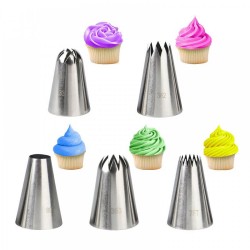 5Pcs Set Leaves Nozzles Stainless Steel Icing Piping Nozzles Tips Pastry Tips For Fondant Cake Baking Decorating Tools 