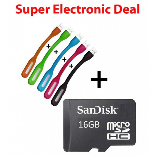 5 Pcs LED Lights With 16GB Sandisk Memory Card (GM)
