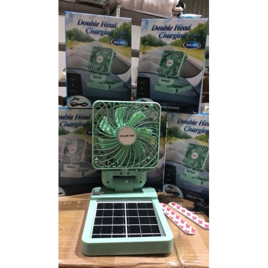 Double Head Solar Charging Fan Price in Pakistan