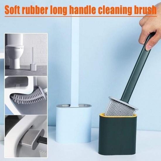 flexible silicone toilet brush wall mounted