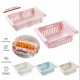 Adjustable Fridge Storage Basket Expandable Fridge Storage Rack Plastic Fridge Space Saver Food Organizer Tray