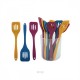 Non-stick Silicone Slotted Turner Frying Pan Spatula Kitchen Cooking Utensil