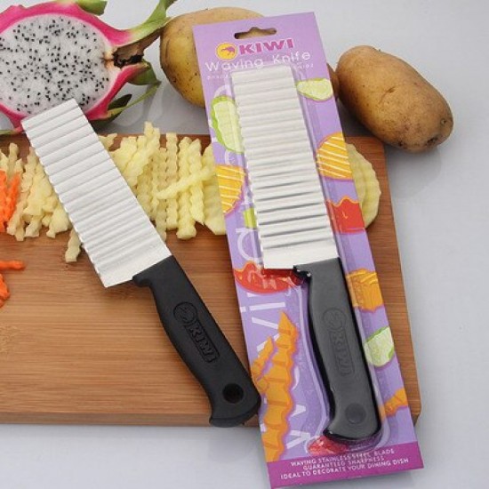 Potato Slicer Potato Chips Wavy Shape Lays Cutter  Waving Knife Fancy Salad Cutter Zigzag Knife French Fries Cutter