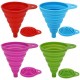 Collapsible Silicone Mini Kitchen Funnel Mini Fold-able Funnels