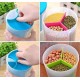 3 in 1 transparent  air tight  container with 3 partitions