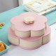 automatic flower petal snack holder