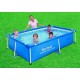 Bestway 56403 2.21mx1.5mx43cm rectangular steel frame swimming pool
