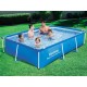 Bestway 56403 2.21mx1.5mx43cm rectangular steel frame swimming pool