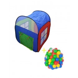 Pack Of 2 – Play House & 50 Soft Plastic Balls – Multicolor